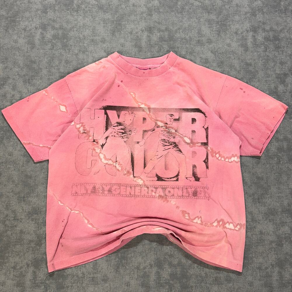 Vintage 90s Generra Hypercolor Only By Generra T-Shirt Pink Single Stitch USA M